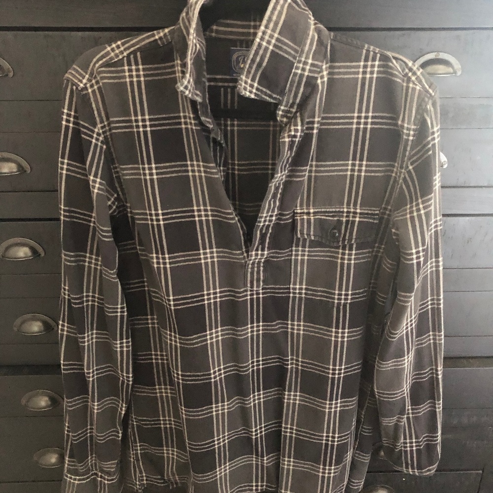 J.Crew Flannel Pop-over Small